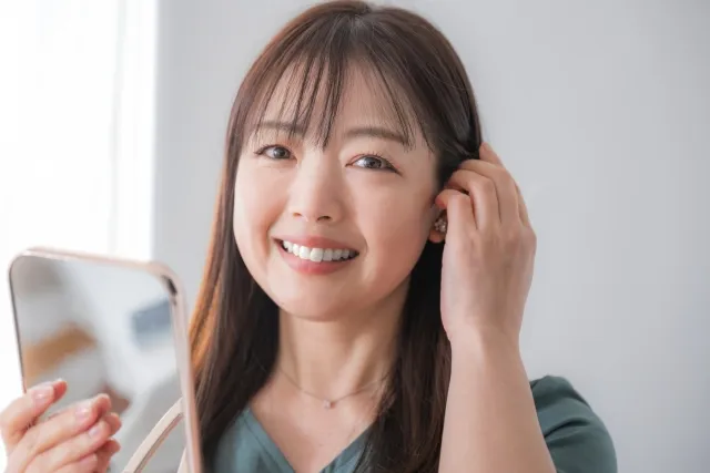 歯がキレイな女性の画像